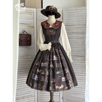 Miss Point German Bookshelf Daily JSK(Reservation/2 Colours/Full Payment Without Shipping)